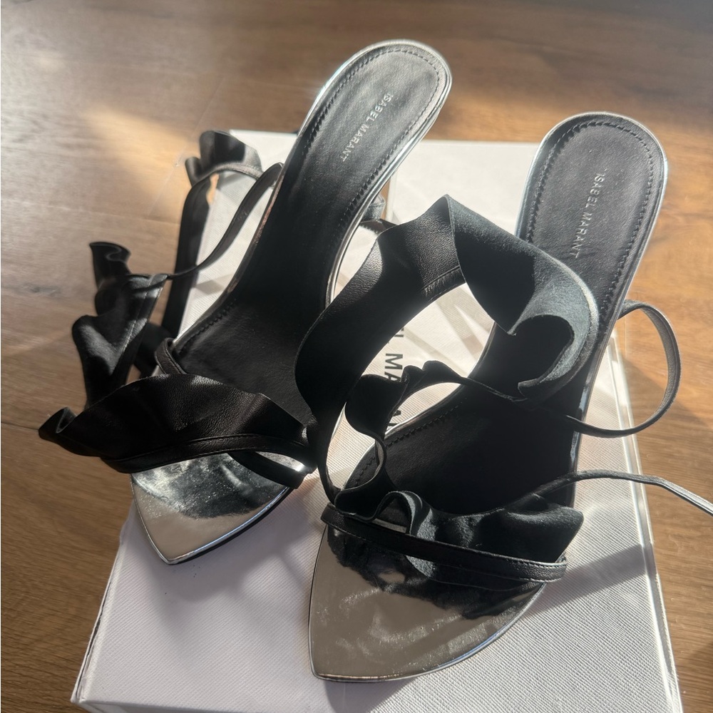 Isabel Marant “fringe” sandal. 3 inch heel